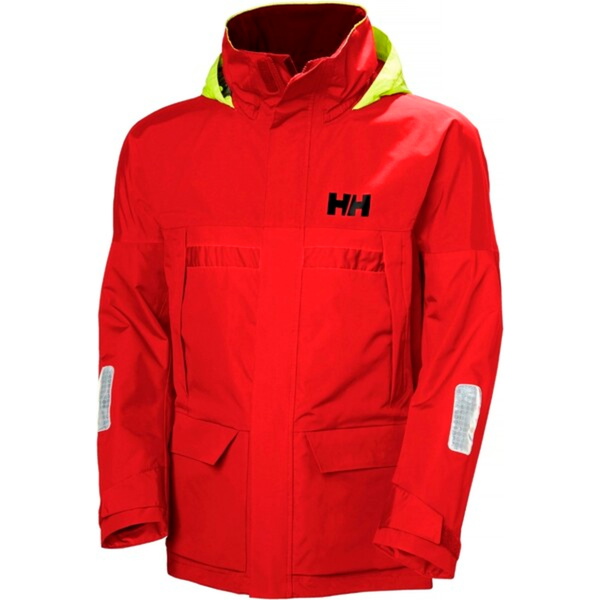 2026 Helly Hansen Mens Pier 4.0 Jacket & Pier 4.0 Bib Sailing Suit HHMPJAPBBAR - Alert Red / Ebony